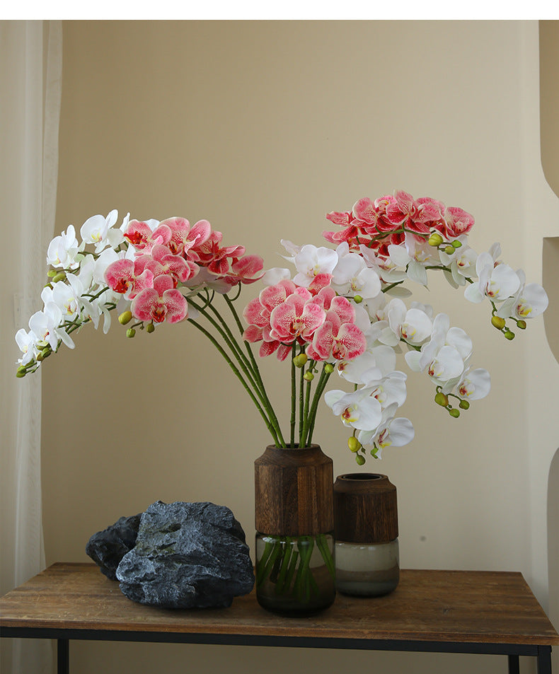 Artificial Flower 9-Head Phalaenopsis  Home Decoration Wedding Scenery Display  3D Printing
