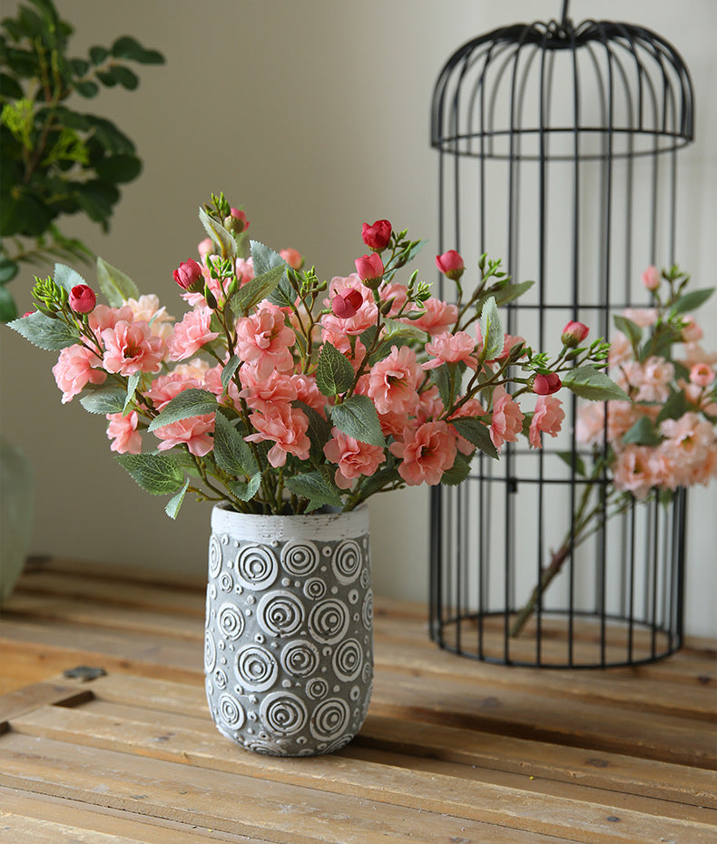 Artificial Flower Camellia Silk Flower Home Dining Table Decoration Flower Arrangement