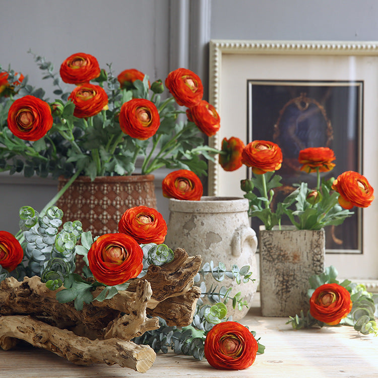 Two-Headed Lotus Peony Artificial Flower Fake Flower Arrangement
