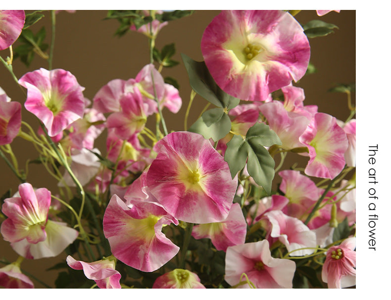 Artificial Flower Realistic Touch Moisturizing Morning Glory
