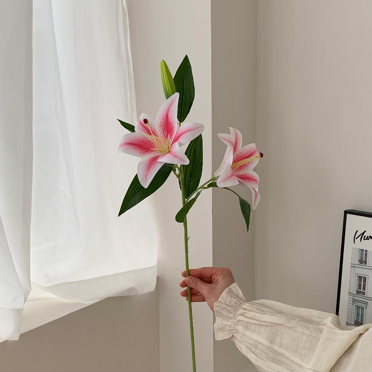 New Lily Artificial Flowers Fake Flowers Silk Flowers Washable