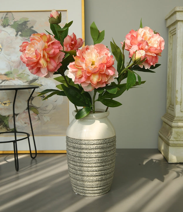 Artificial Flower Two-Headed Peony