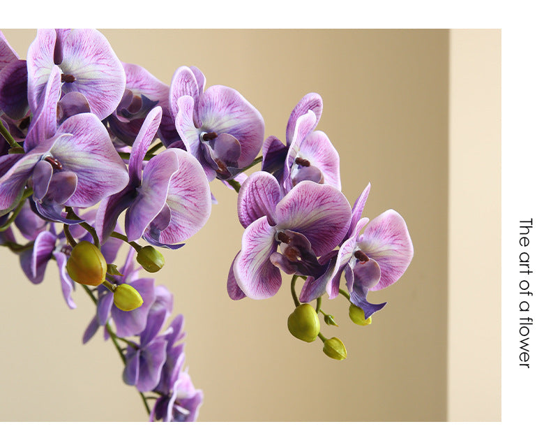 Artificial Flower 9-Head Phalaenopsis  Home Decoration Wedding Scenery Display  3D Printing