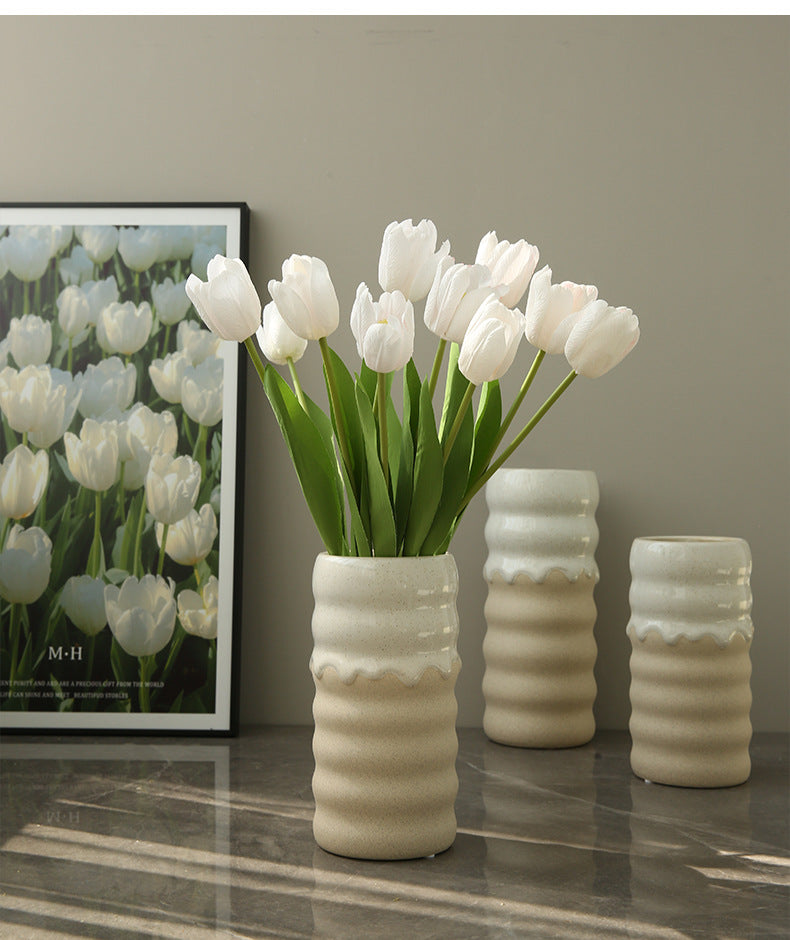 Artificial Flower Single Stem Realistic Tulip Home Decor  Artificial Flower Arrangement