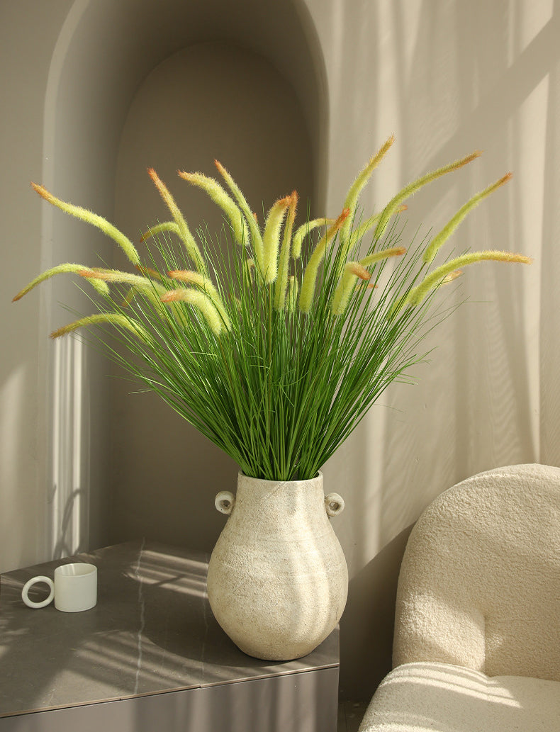 Artificial Flower 5-Headed Dog Tail Grass Bundle Fake Flower Decoration