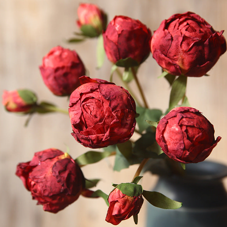 Handwritten Peony Bud Artificial Flower Fake Flower