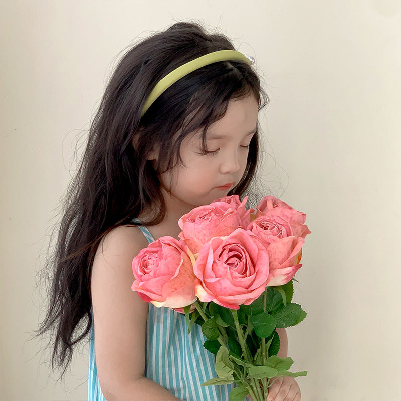Roasted Rose Flower with Curling Edge 12pcs - 20.5in