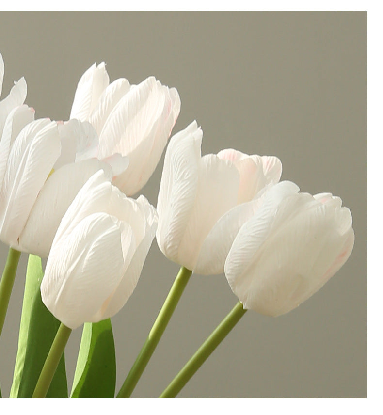 Artificial Flower Single Stem Realistic Tulip Home Decor  Artificial Flower Arrangement
