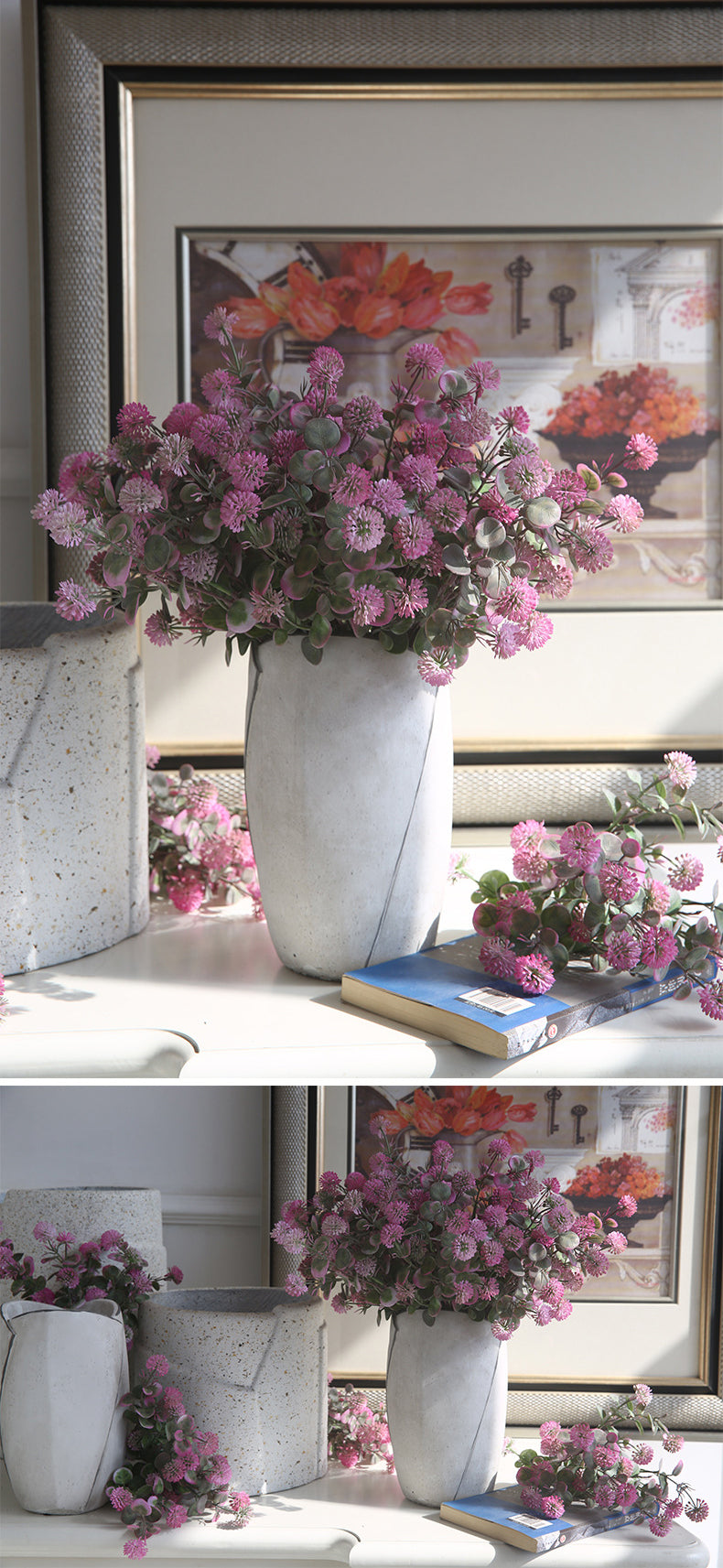 Five-Pronged Fireball Flower Artificial Flower Fake Flower