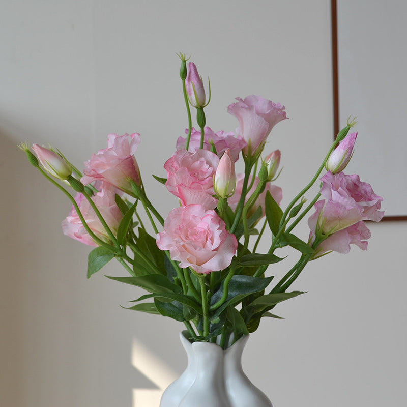 Artificial Flower 3-Headed Lisianthus Bouquet