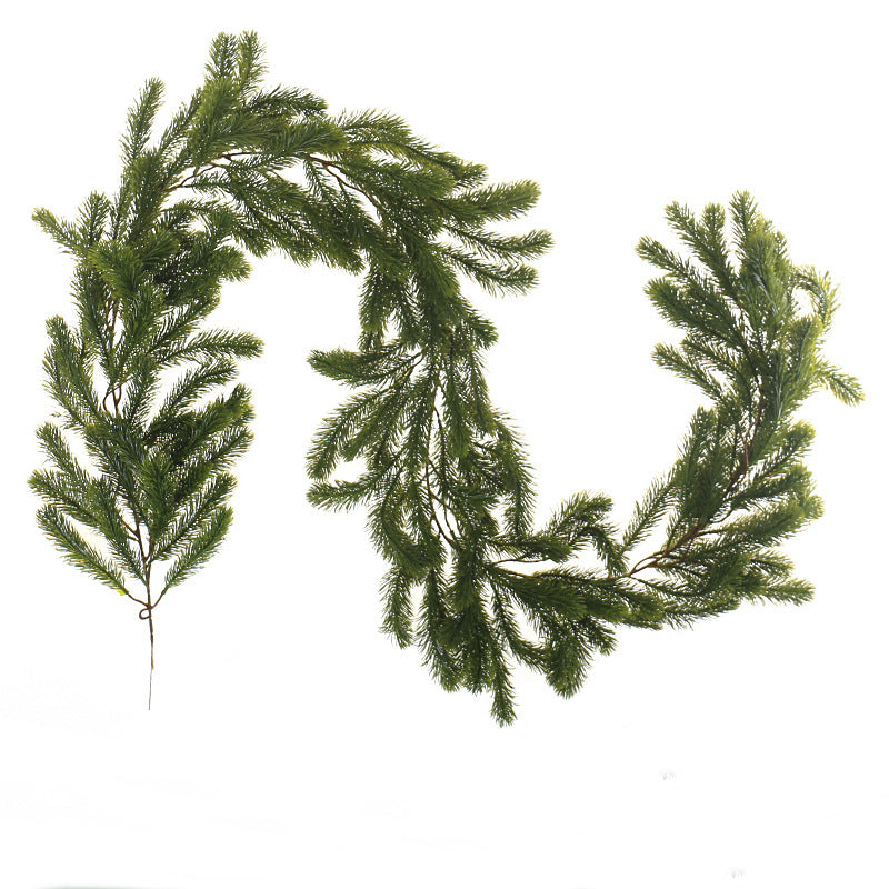 Christmas Pine Needle Rattan Decoration Door Hanging 2pcs - 78.74in