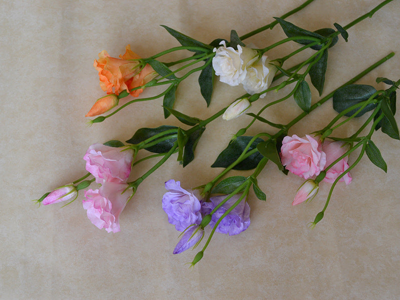 Artificial Flower 3-Headed Lisianthus Bouquet