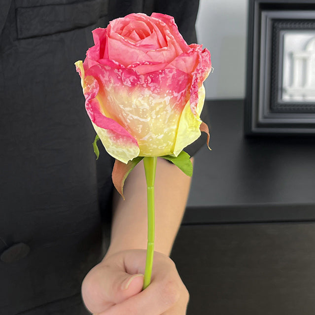 Imitation Dried Flower Baked Rose Artificial Flower Snow Rose
