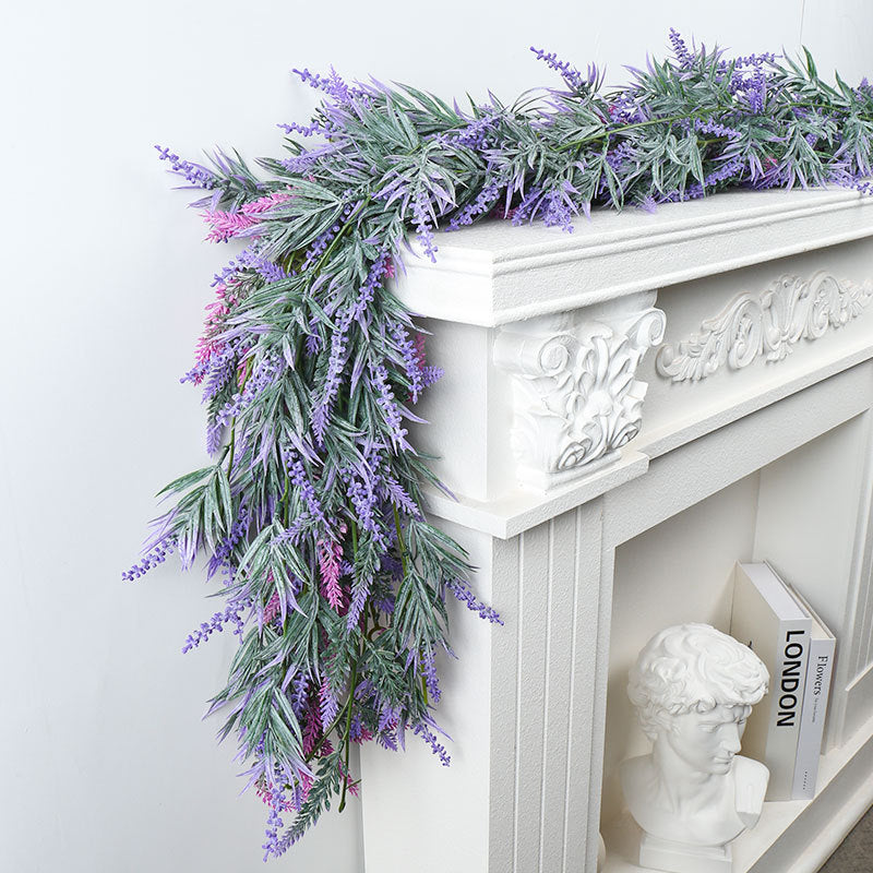 Christmas Artificial Lavender Vine 2pcs - 68.9inch