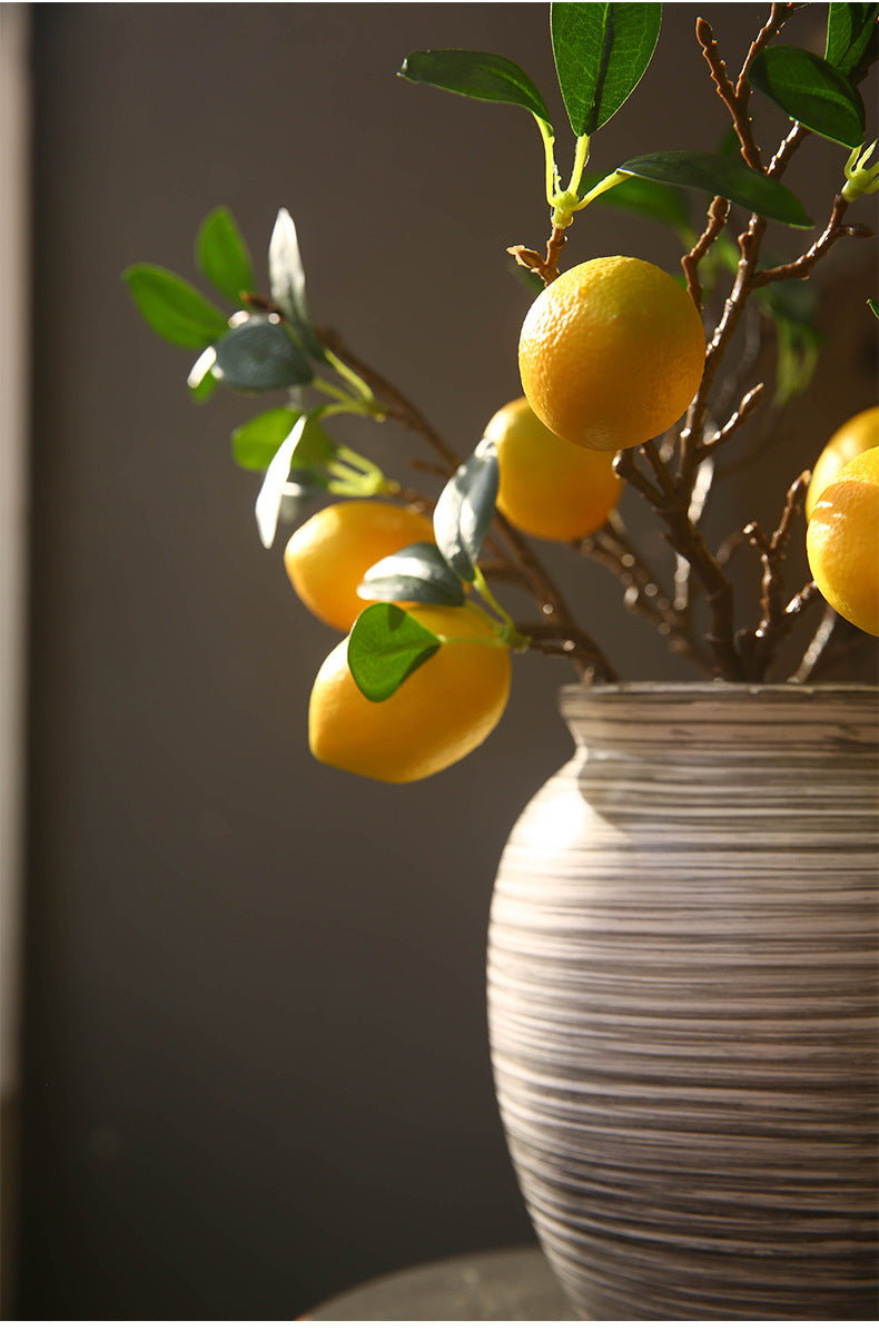 Lemon Branch Fresh Fruit Artificial Flower Fake Flower Restaurant Decoration