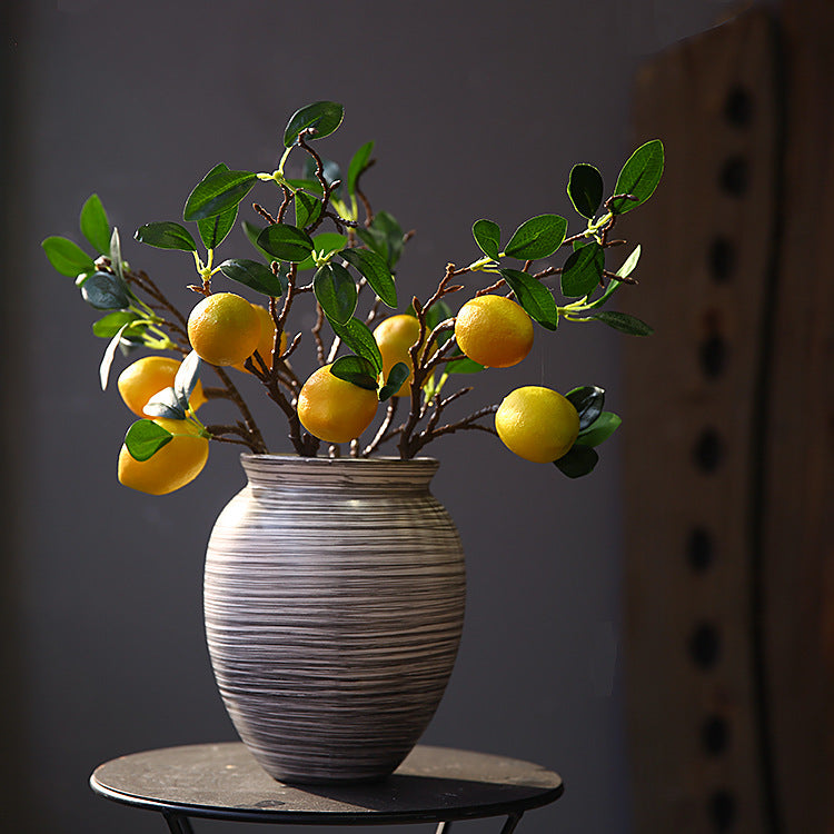 Lemon Branch Fresh Fruit Artificial Flower Fake Flower Restaurant Decoration