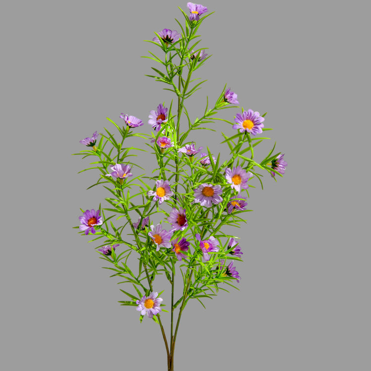 Artificial Flowers Fake Flowers Ins Style Decoration  Three-Pronged Chamomile