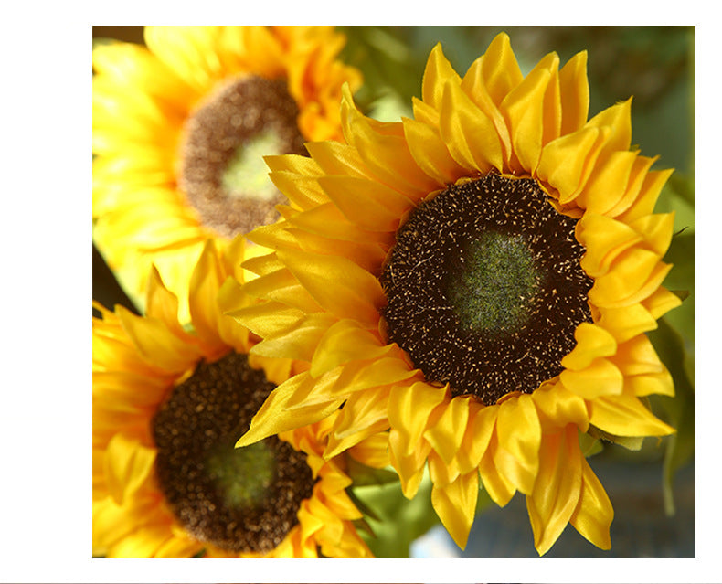 Single Head Sunflower Artificial Flower Dried Flower Living Room Decoration Sunflower