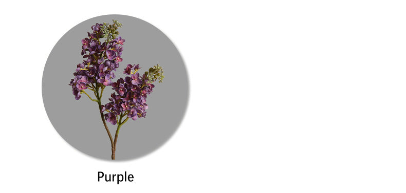 Artificial Flower Realistic Touch Moisturizing Lilac New Style Pastoral Fake Flower