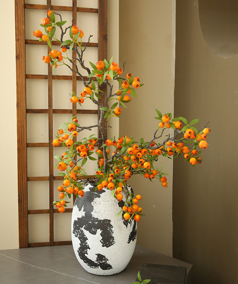 Artificial Hawthorn Fake Flower Fake Fruit Decoration Display