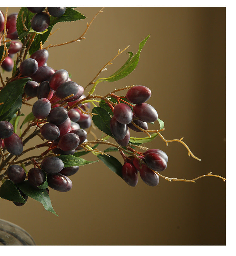 Artificial Flower Olive Fruit
