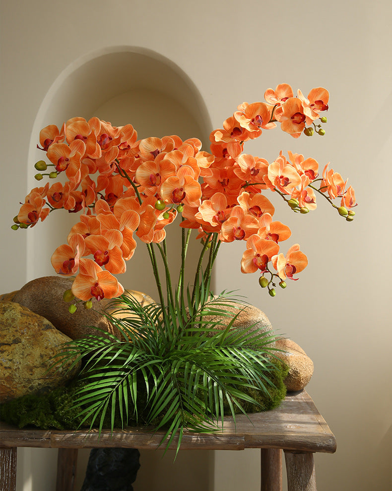 Artificial Flower 9-Head Phalaenopsis  Home Decoration Wedding Scenery Display  3D Printing