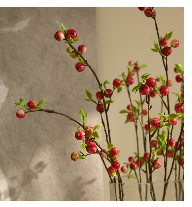 Simulated Single Branch Mini Small Apple Home Decoration Flower Arrangement