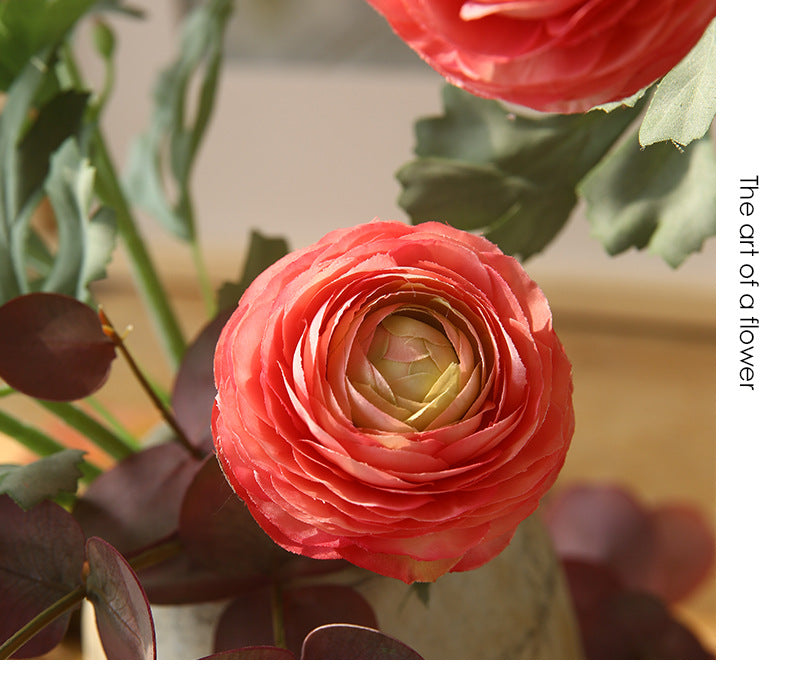 Two-Headed Lotus Peony Artificial Flower Fake Flower Arrangement