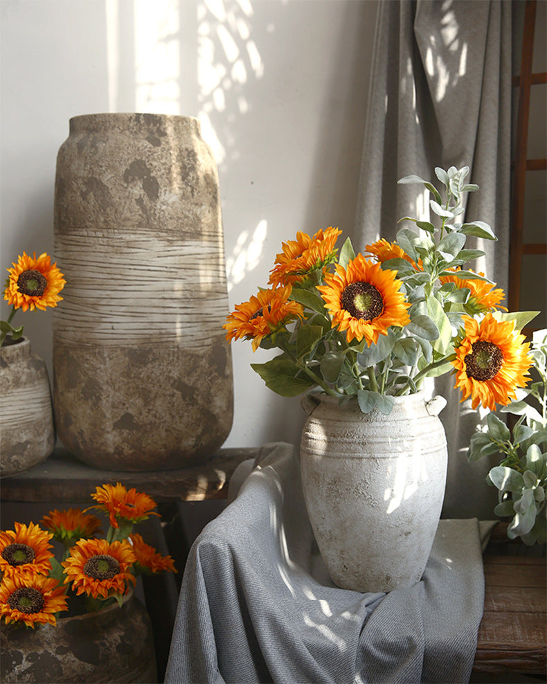 Single Head Sunflower Artificial Flower Dried Flower Living Room Decoration Sunflower