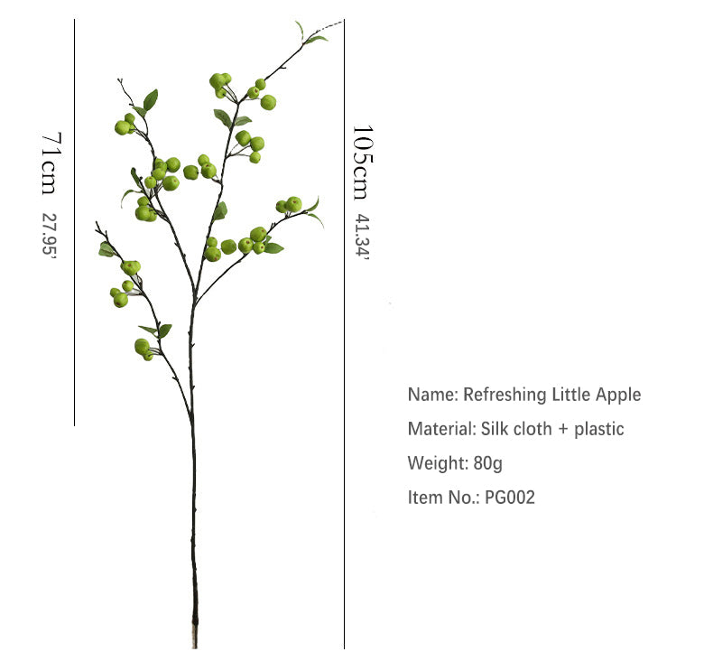 Artificial Flowers Refreshing Small Apple Artificial Fruit