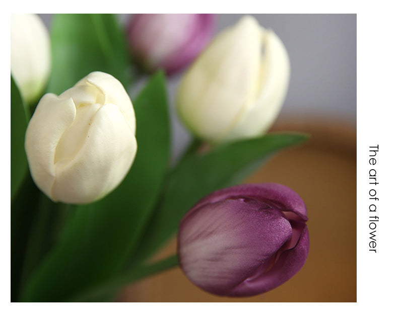INS Tulip Artificial Flower Mall Dining Table Flower Coffee Table Decorative Flower Fake Flower Photo Prop