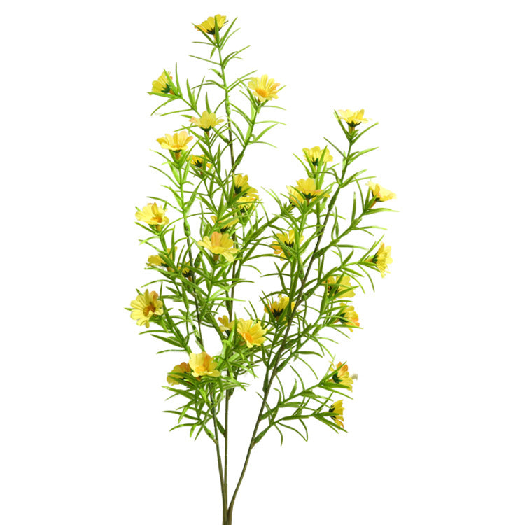Artificial Flowers Fake Flowers Ins Style Decoration  Three-Pronged Chamomile