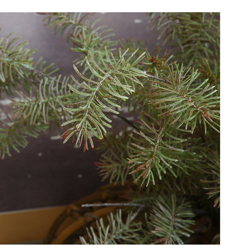 Artificial Flower Single Branch Thujus Arborvitae Artificial Green Plant Artificial Leaves