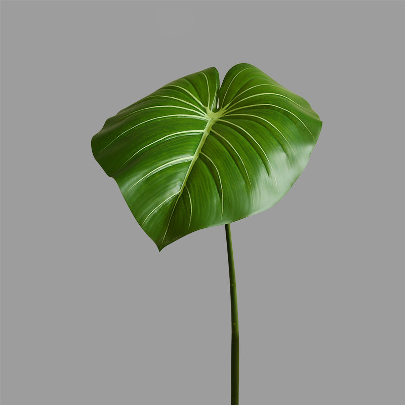 Artificial Green Plant Leaves Philodendron 6pcs - 29.5in