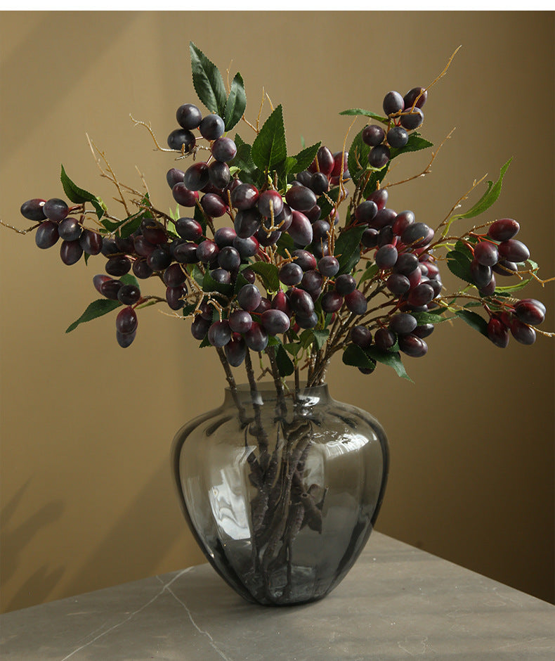 Artificial Flower Olive Fruit