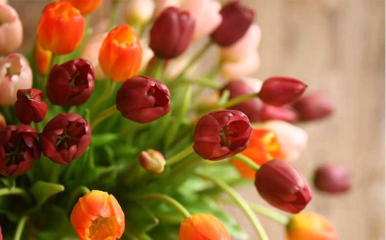 Moisturizing Five-Headed Tulip Bouquet Artificial Flower Decoration Home Decor