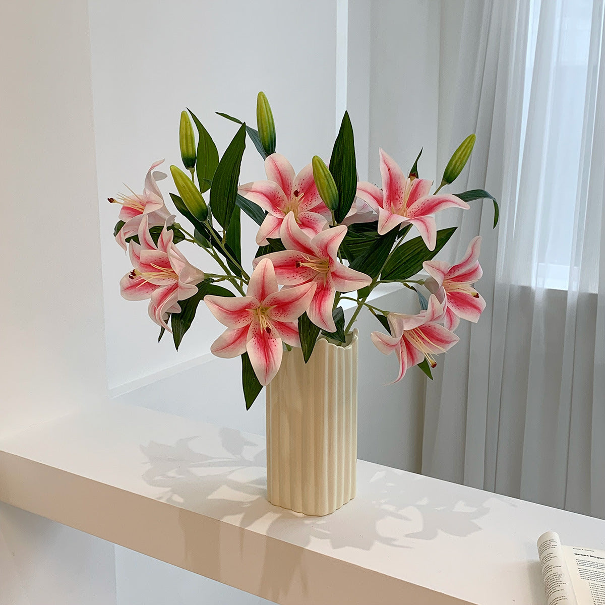 New Lily Artificial Flowers Fake Flowers Silk Flowers Washable