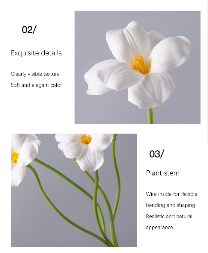 PU Leafless Open Tulip Artificial Flower