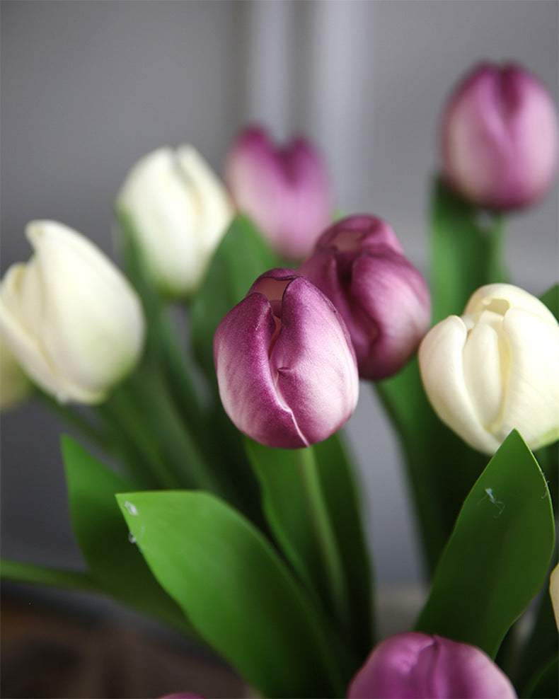 INS Tulip Artificial Flower Mall Dining Table Flower Coffee Table Decorative Flower Fake Flower Photo Prop