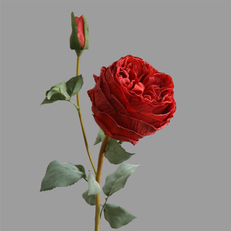 Two-Headed Austin Rose Artificial Flower Nordic Romantic Decoration