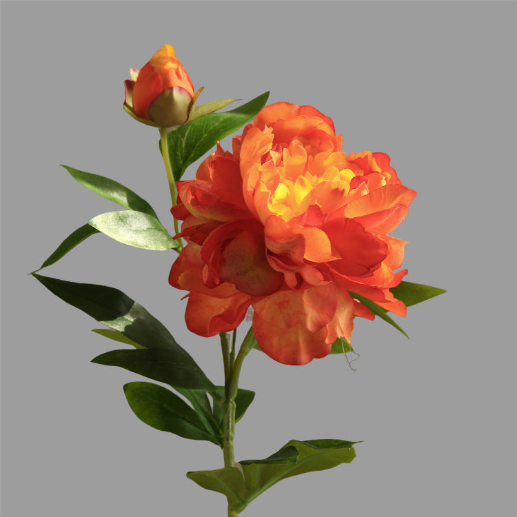 Artificial Flower Two-Headed Peony
