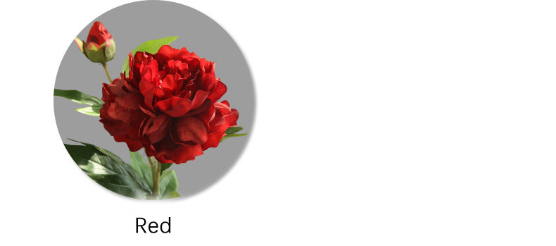 Artificial Flower Two-Headed Peony