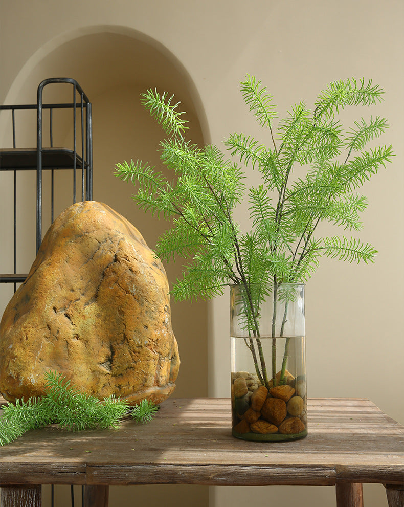 Artificial Flower Single Branch Thujus Arborvitae Artificial Green Plant Artificial Leaves