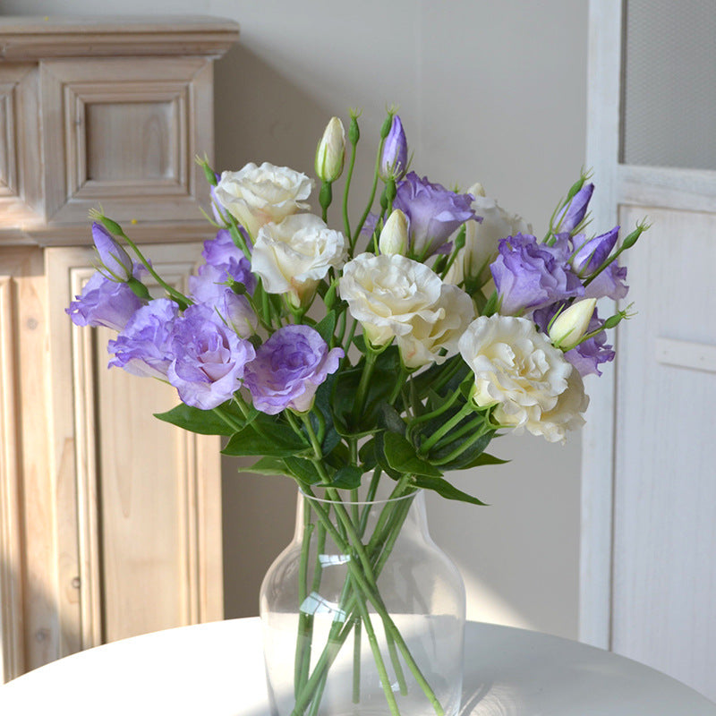 Artificial Flower 3-Headed Lisianthus Bouquet
