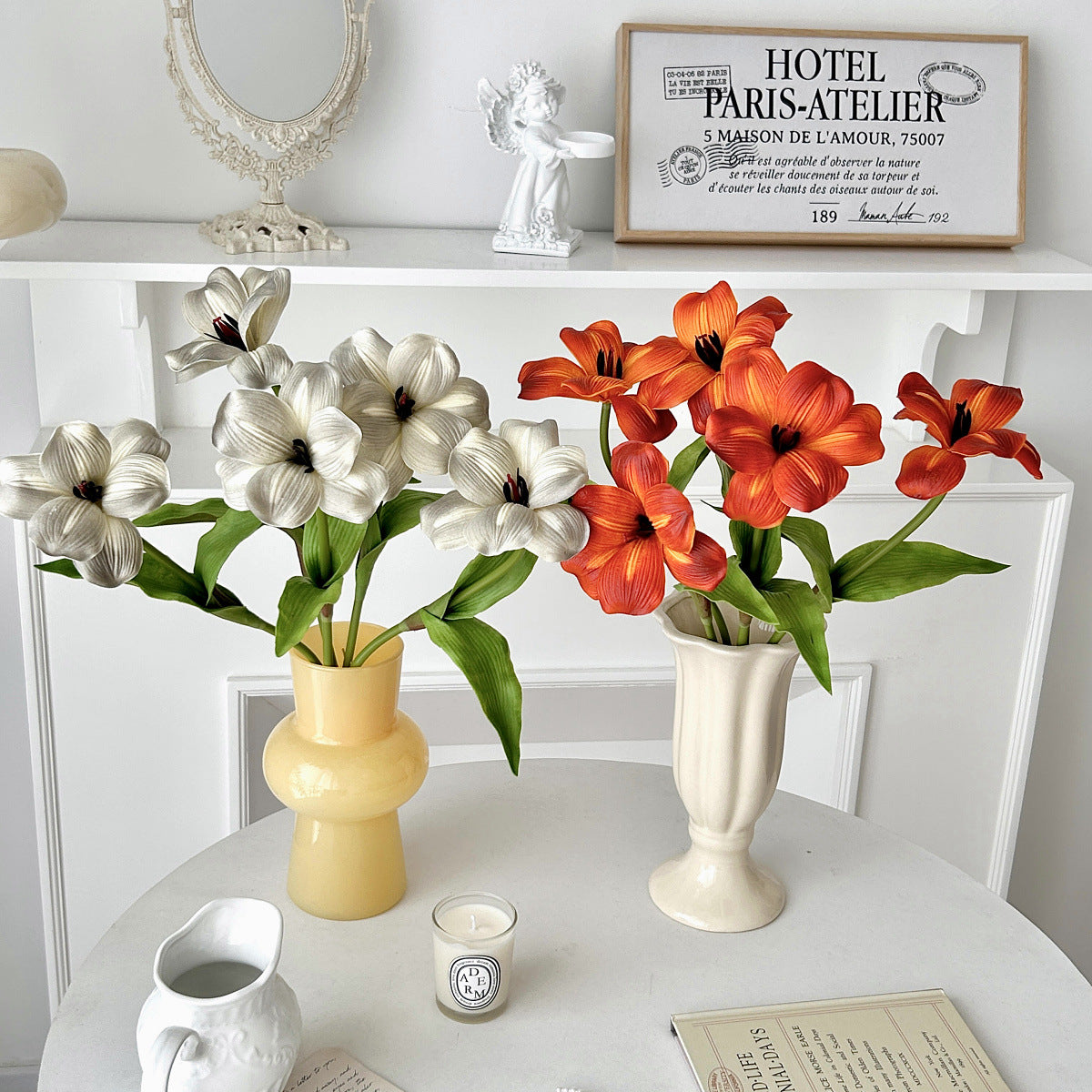 High-Quality PU Feel Brownie Tulip