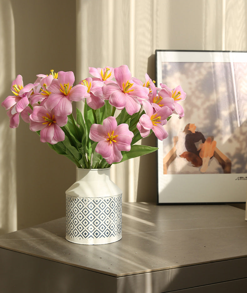 New Open Dutch Tulip Artificial Flower Realistic Touch Moisturizing  Flower Arrangement