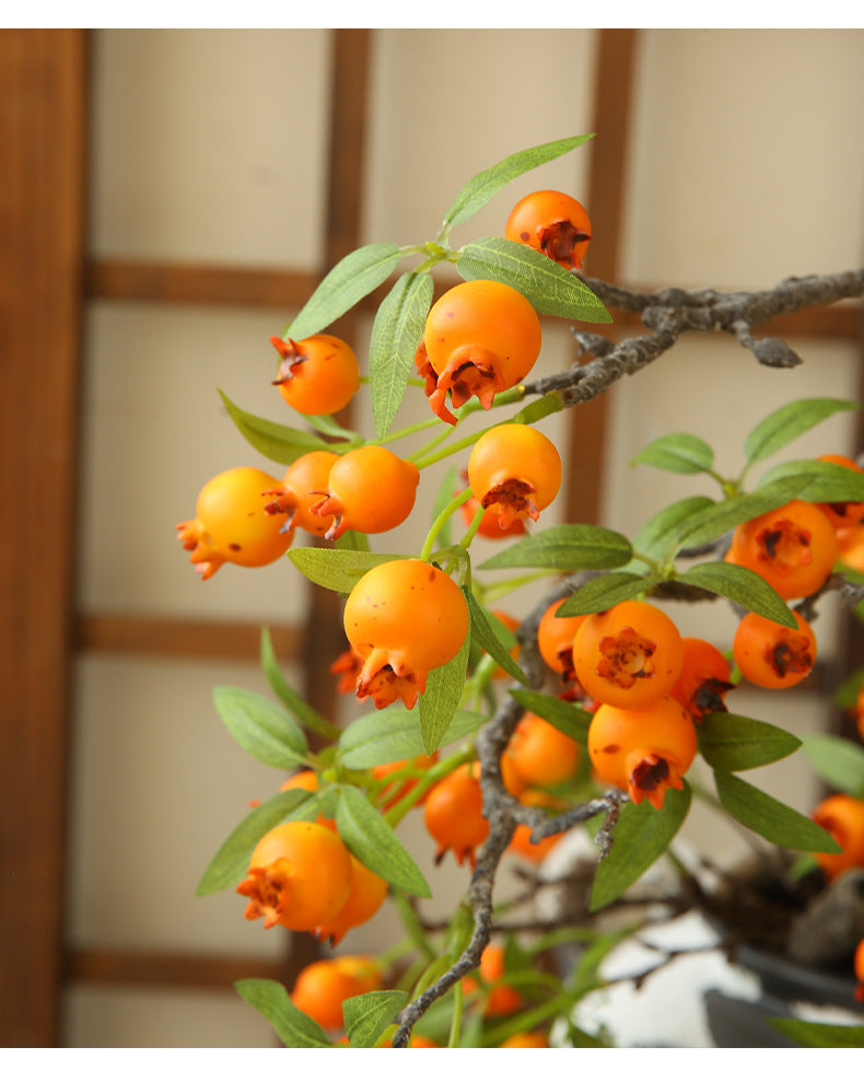 Artificial Hawthorn Fake Flower Fake Fruit Decoration Display