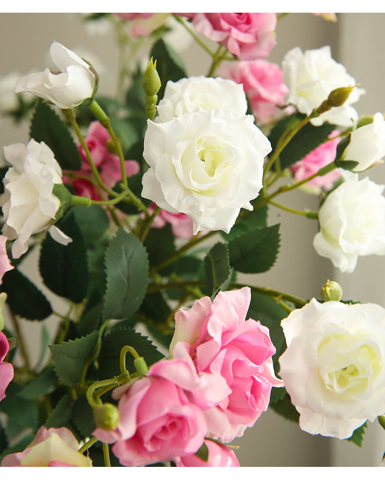 Artificial Rose Flower Arrangement Bouquet Bubble Rose