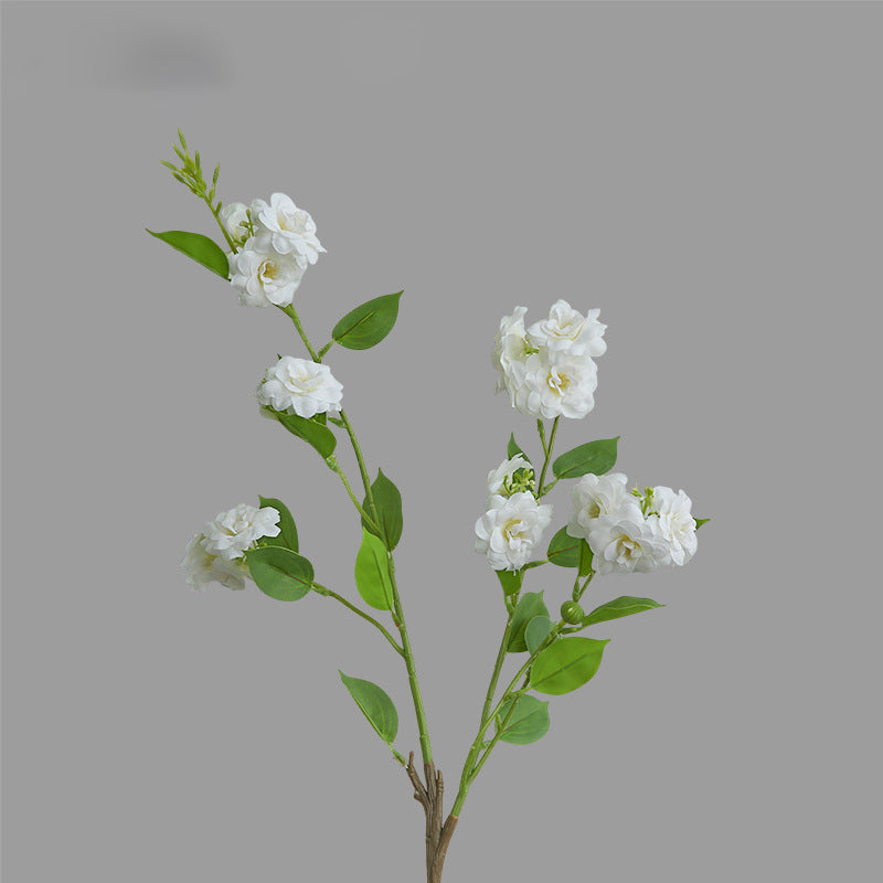 Artificial Flower Multi-Head Camellia Garden  Artificial Silk Flower Ornament Living Room Soft Decoration Ornament