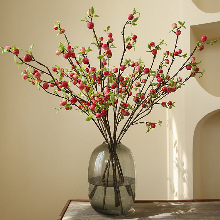 Simulated Single Branch Mini Small Apple Home Decoration Flower Arrangement